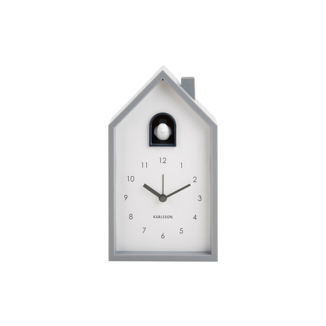 Karlsson - Alarm Clock Modern Cuckoo - grey