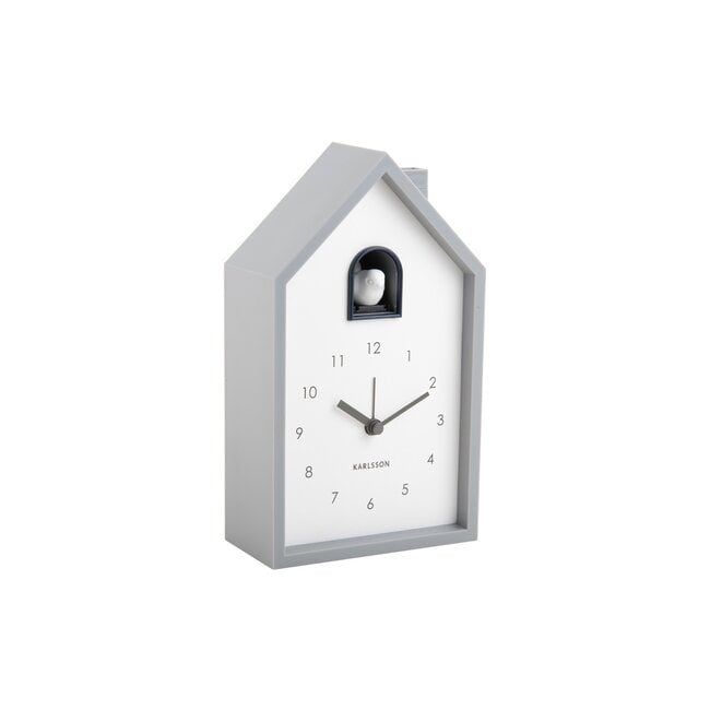 Karlsson - Alarm Clock Modern Cuckoo - grey