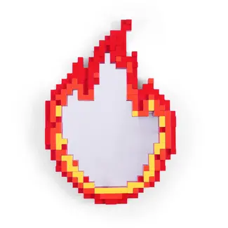 Seletti Pixel-Spiegel Flame