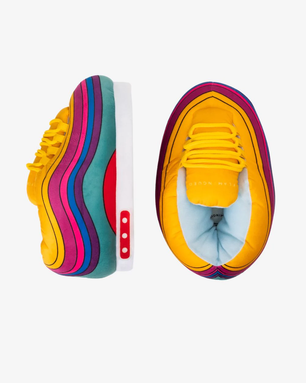 Giant Sneaker Slippers BOWIES Flamingueo Axeswar Design