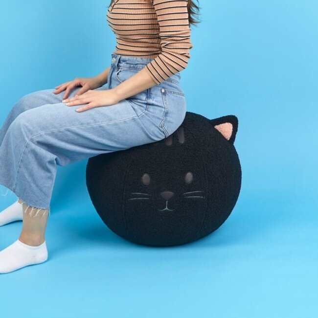 Balvi - Pouf Seating Ball Kitty - black