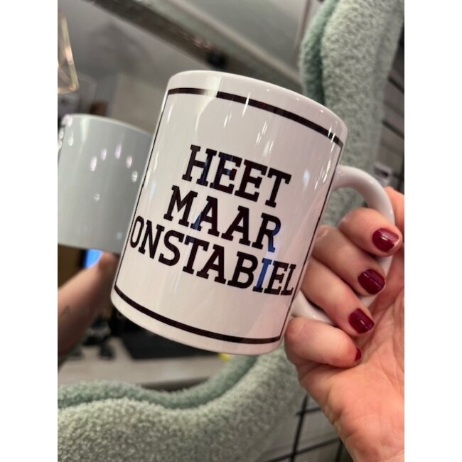 Urban Merch - Mug Heet Maar Onstabiel