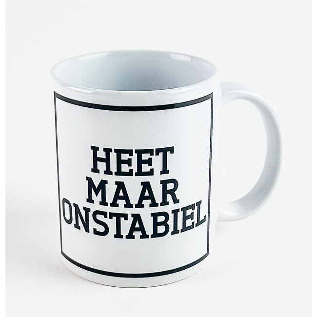 Urban Merch - Tasse à Café Heet Maar Onstabiel
