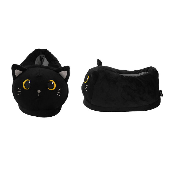 i-total - Chaussons Chat Noir - taille unique