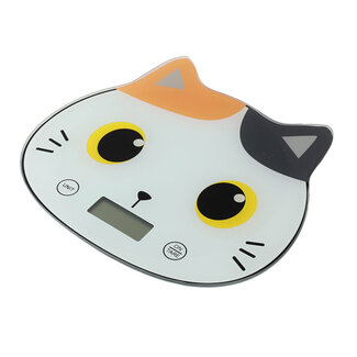 i-total Küchenwaage Orange Katze