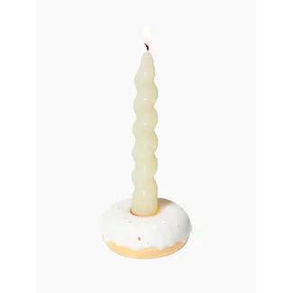 DOIY Porte-bougies Donut Blanche