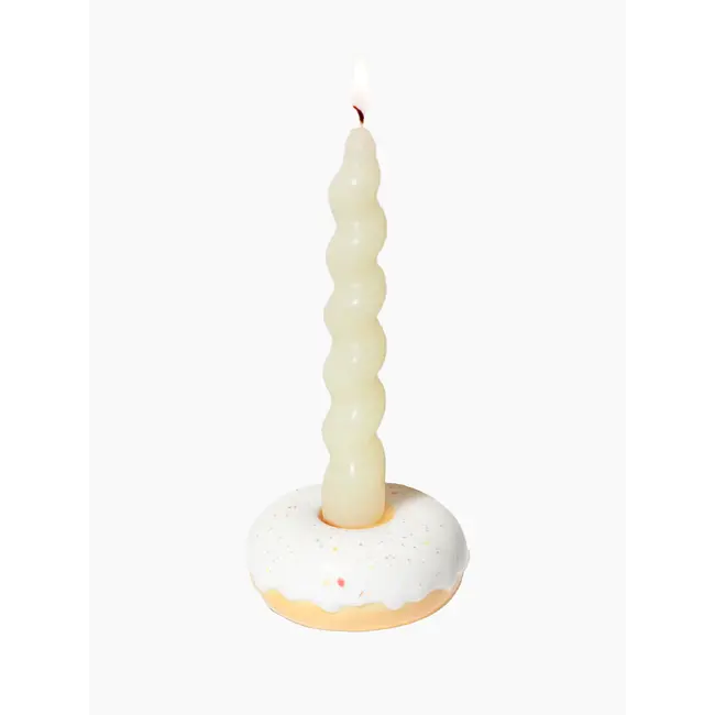 DOIY Porte-bougies Donut Blanche