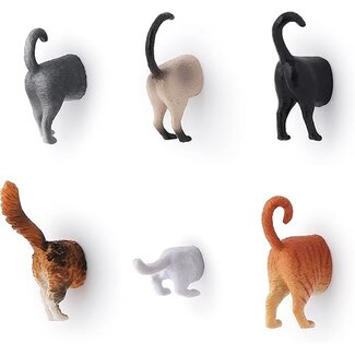 Kikkerland Magnets Cat Butts