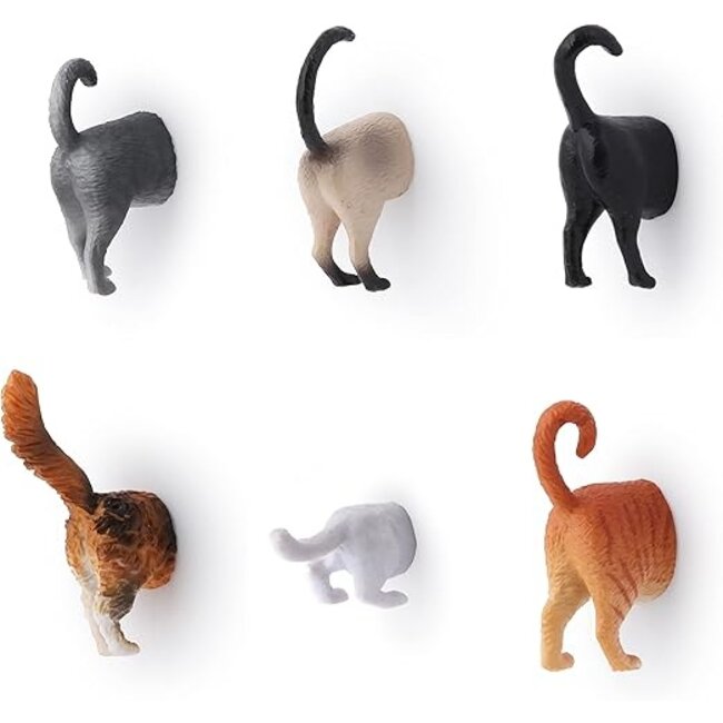 Kikkerland Magnets Cat Butts
