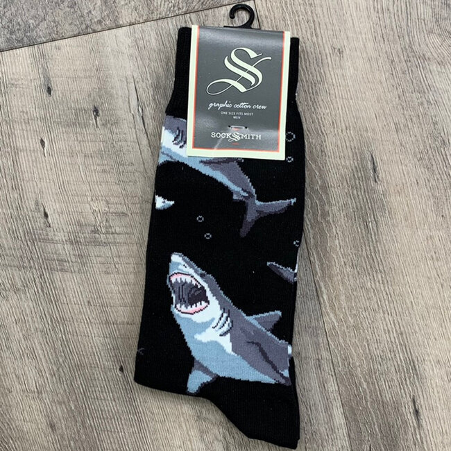 SockSmith - Socken Shark Chums- Hai-Freunde - Größe  40-46 (Herren)