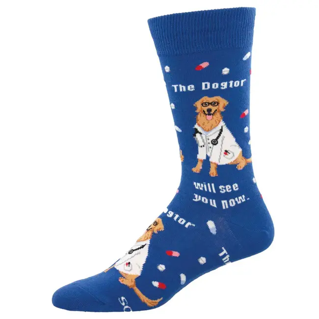 SockSmith - Sokken / Kousen The Dogtor Will See You Now  - maat 40-46 (mannen) - dokter hond