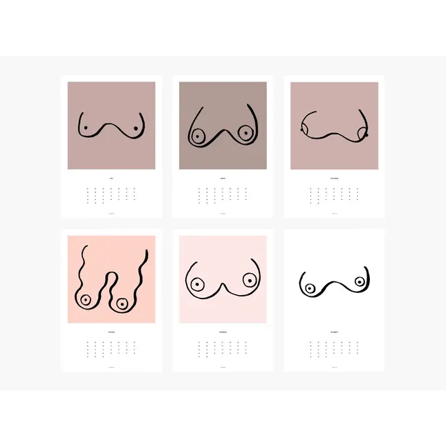 Typealive - (Verjaardags)Kalender Boezemvrienden - Tieten