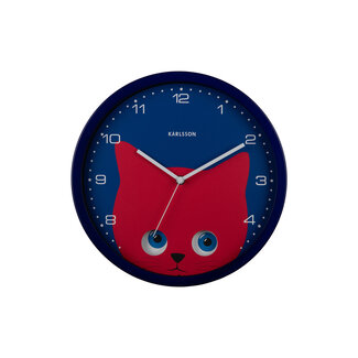 Present Time Wandklok Peekaboo Kat