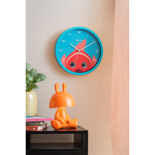 Karlsson - Wall Clock Peekaboo Goldfish
