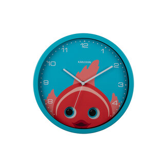 Karlsson Wanduhr Peekaboo Goldfisch
