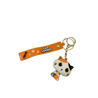 i-total Sleutelhanger Cat Lovers - oranje