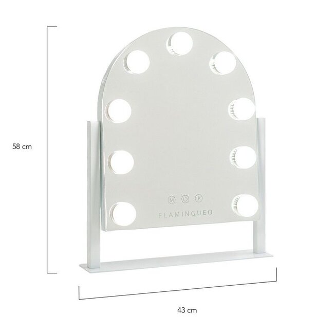 Flamingueo - Miroir de Maquillage LED Erin