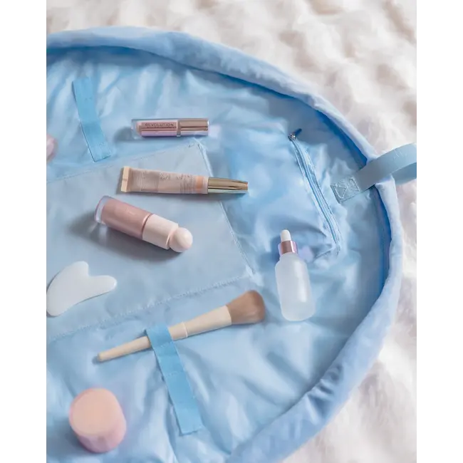 Flamingueo - Trousse de maquillage Bailey - bleu - avec fermeture à cordon