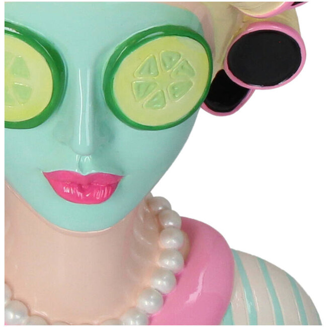 Kersten - Vase Fashion Lady avec Masque de Beauté