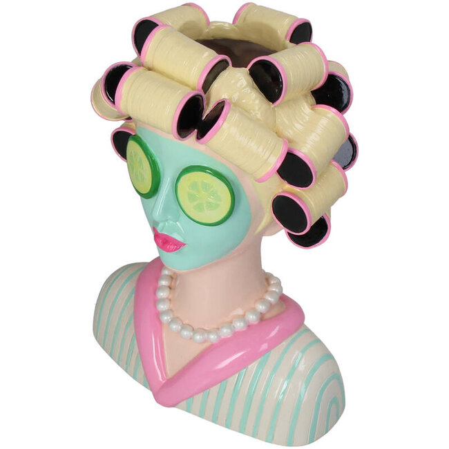 Kersten - Vaas Fashion Lady met Schoonheidsmasker