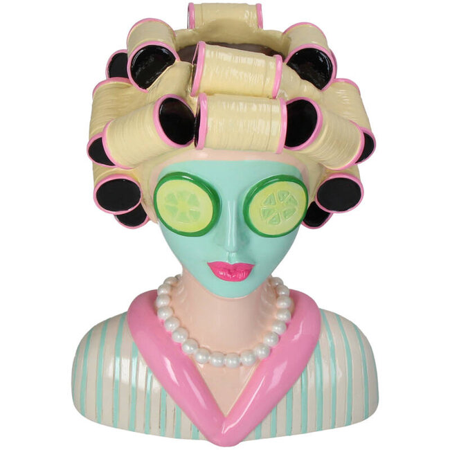 Kersten Vase Fashion Lady with Beauty Mask