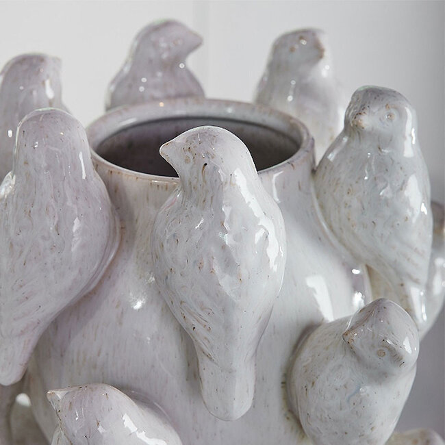 Werner Voß Werns - Bird Vase - white