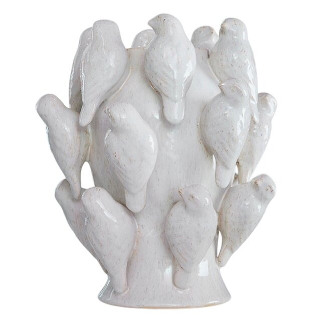 Werner Voß Werns - Bird Vase - white