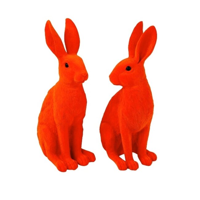 Werner Voß Werns - Skulptur Orange Bunny - large - H 53 cm