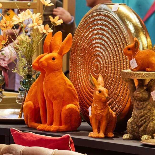 Werner Voß Werns - Beeld Orange Bunny - large - H 53 cm