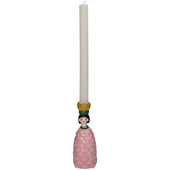 Kersten - Kerzenständer Blumenmädchen - rosa
