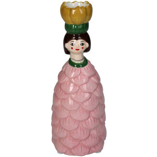 Kersten Kerzenständer Blumenmädchen - rosa