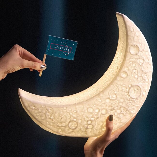 Seletti - Tischlampe My Little Moon - Porzellan