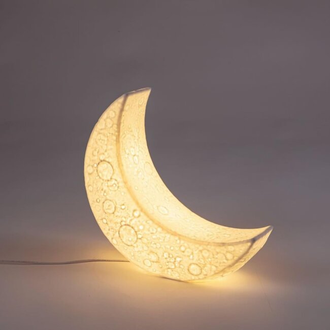 Seletti - Tischlampe My Little Moon - Porzellan
