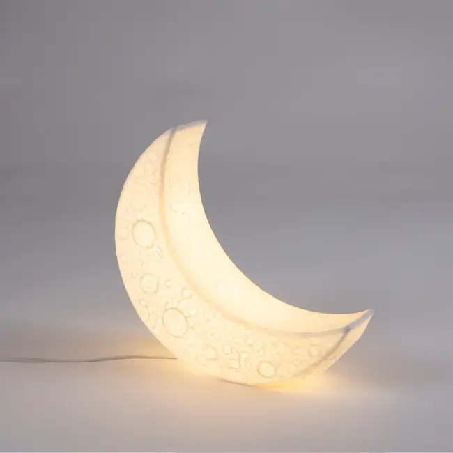 Seletti - Table Lamp My Little Moon - porcelain