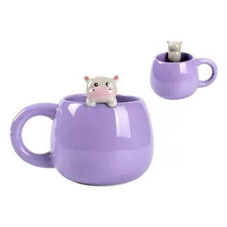 i-total Beker Charm - Hippo