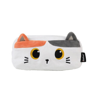 i-total Plush Pencil Case Orange Cat