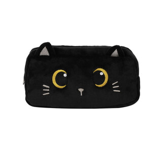 i-total Plüsch-Stifttasche Schwarze Katze