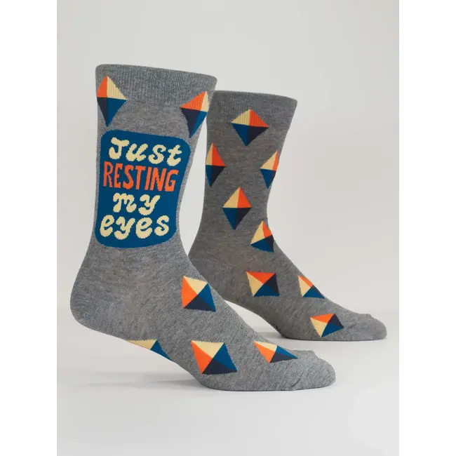 Blue Q Chaussettes Just Resting My Eyes - hommes