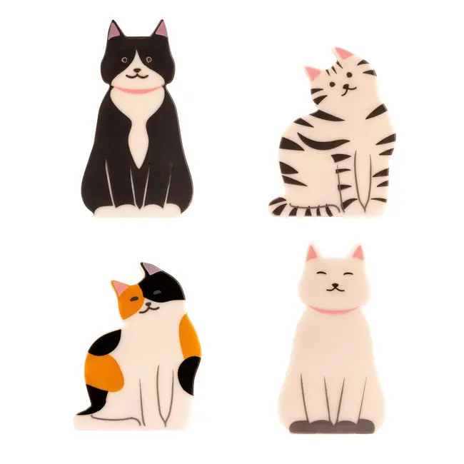 Kikkerland Vershoudclips Katten