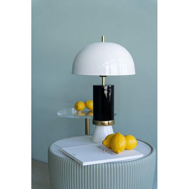 Kare Design - Table Lamp Josy - black/white - H 51 cm