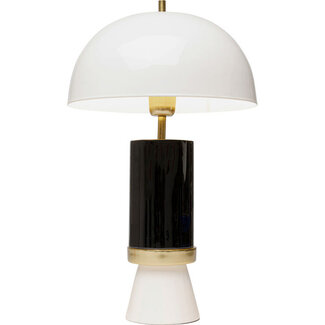 Kare Design Tischlampe Josy - schwarz/weiß