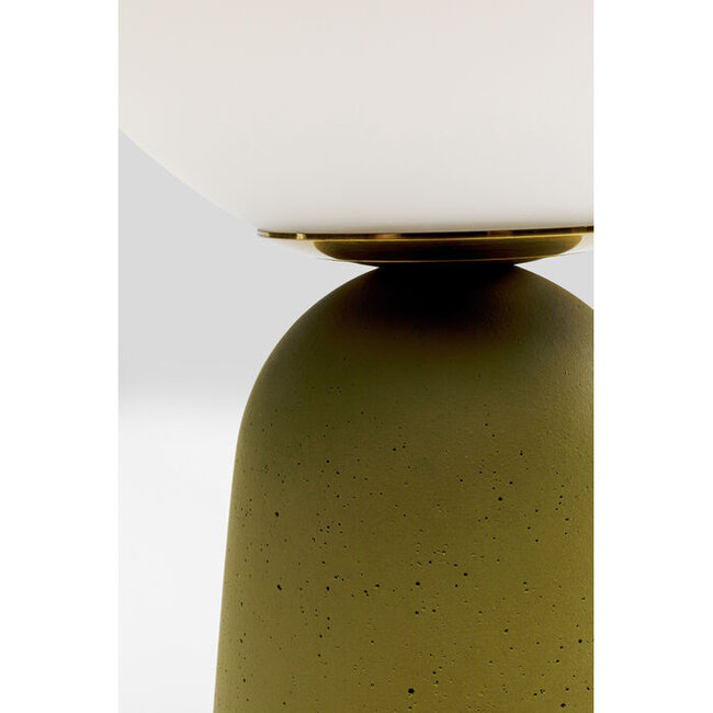 Kare Design - Tischlampe Bollie - grün - H 31 cm