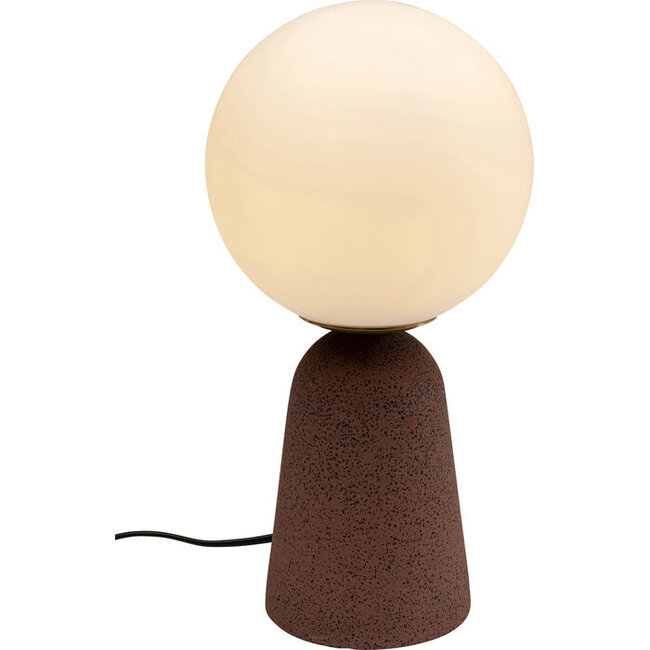 Kare Design - Table Lamp Bollie - red - H 31 cm