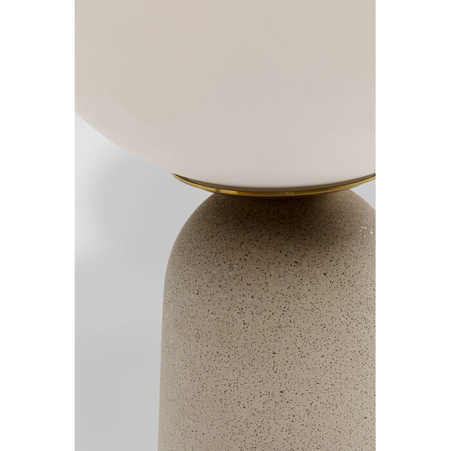 Kare Design - Lampe de Table Bollie - beige - H 31 cm