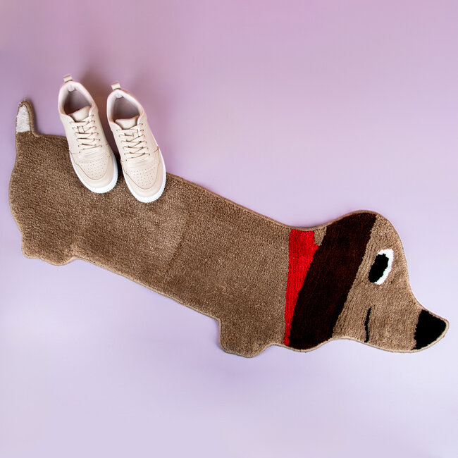 Bitten - Badematte Dackel Hund