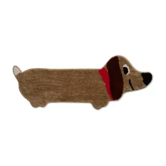 Bath Mat Sausage Dog Bitten Axeswar Design