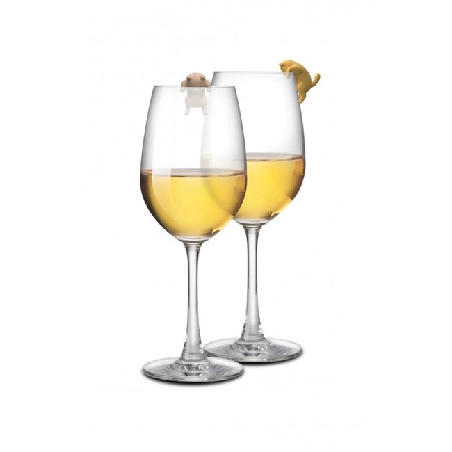 Winkee - Glasmarkeerders Kitty Kat - set van 8