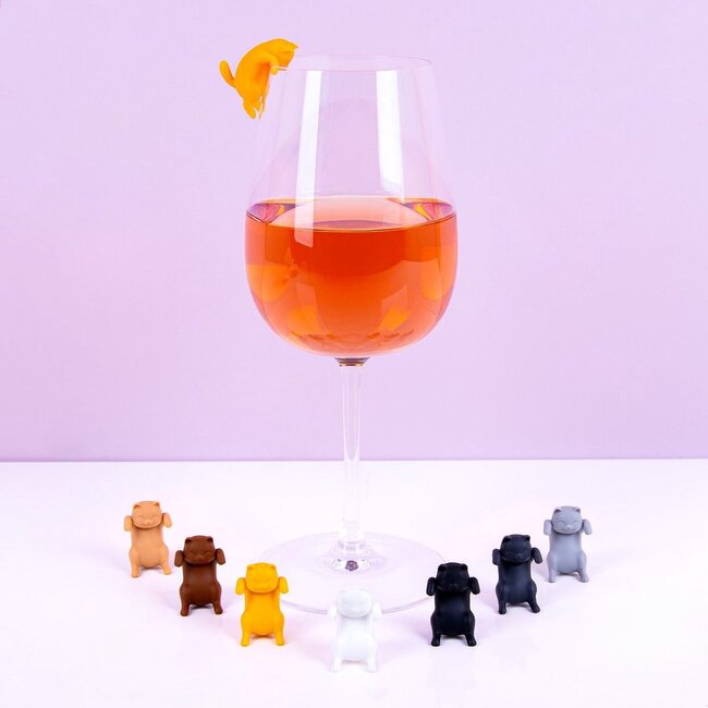Winkee - Marqueurs pour Verre Kitty Chat - ensemble de 8