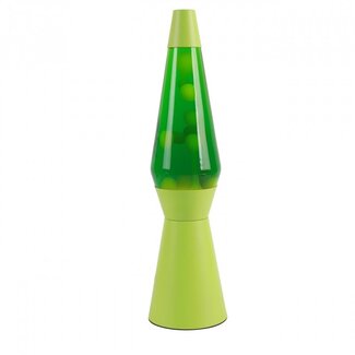 i-total Lava Lamp Rocket - green with yelow lava - green base