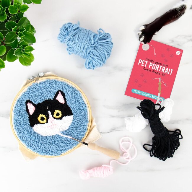 Gift Republic  - Set de Broderie Pet Portrait - chat